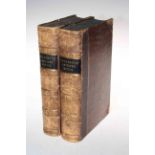 Goldsmith Animated Nature, Volumes I and II, part leather bound and with coloured plates.