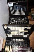 Viners Kings pattern forty four piece cutlery set, H.