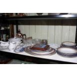 Royal Worcester Vitreous blue, gold and white meat plates and others,