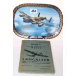 RAF 'The Lancaster' plate and Pilot's and Flight Engineer's Notes, booklet (2).