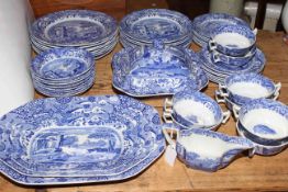 Collection of Copeland Spode Blue and White Italian including tureen and dinner plates,