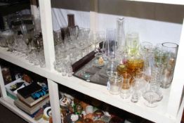 Large collection of assorted glassware.