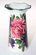Wemyss ware Grosvenor vase decorated with carnations, 20.5cm high.