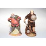 Two Royal Doulton figures, Friar Tuck HN2143 and Falstaff HN2054.