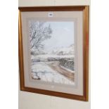 G T Cotton, Deepdale, Cumbria, watercolour, signed and titled, 41cm by 34cm, in gilt glazed frame.
