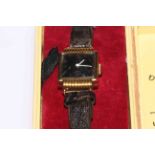 18 carat gold lady's wrist watch.