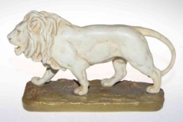 Royal Dux 1185 lion figure, 35cm by 22cm.