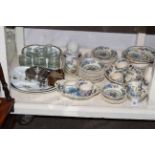 Collection of Masons Strathmore table ware, glass and china.