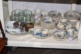 Collection of Masons Strathmore table ware, glass and china.