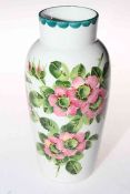 Wemyss ware Japan vase decorated with wild roses, 21cm high.