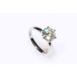 2.5 carat diamond solitaire ring in platinum six claw setting, colour J, clarity VS2,