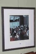 MacKenzie Thorpe Limited Edition Print, Lunchtime in South Bank,