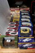 Collection of model boxed Die-cast toy cars including Atlas Editions, Premium Edition,