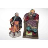 Two Royal Doulton figures, The Old King HN2134 and Good King Wenceslas HN2118.