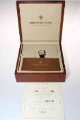 Gents Dreyfuss watch with certificate of authenticity in box.