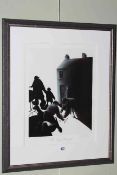 MacKenzie Thorpe Limited Edition Print, The Alley Players, signed and numbered and with certificate,