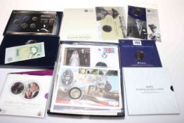 Great Britain coin presentation packs including two silver fifty pence Olympic 2012 (Basketball and