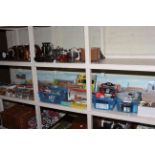 Model railway accessories including backdrops, model vehicles, etc.