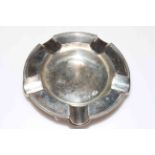 Silver circular ashtray, Sheffield 1941.