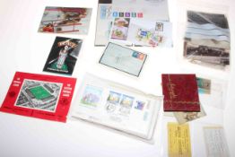 Collection of postcards, c1960's autograph album,