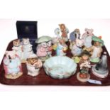 Collection of ten Royal Albert Beatrix Potter figures, Guinness seal, Hummel figure,