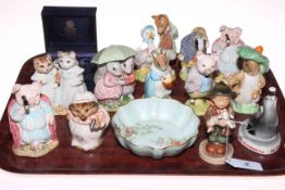 Collection of ten Royal Albert Beatrix Potter figures, Guinness seal, Hummel figure,