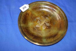 Ildfast, Norway metal dish with inlay deer decoration, 24cm diameter.