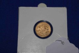 1994 1/10 oz $5 gold American eagle coin.