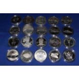 A nice selection of America USA silver proof one dollars,