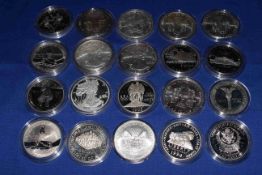 A nice selection of America USA silver proof one dollars,