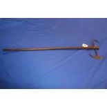 Tribal axe, length 75cm.