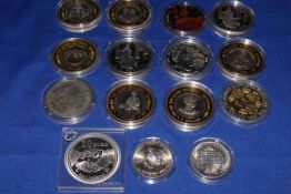 Collection of capsulated silver proof, uncirculated,