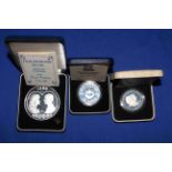 Royal Mint Falkland Islands silver proof coins including £25 Specially Struck to Commemorate the
