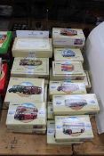 Collection of Corgi Classic Commercials boxed Diecast model toys including Bedford, AEC, Leyland,