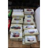 Collection of Corgi Classic Commercials boxed Diecast model toys including Bedford, AEC, Leyland,