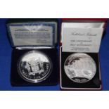 Royal Mint silver proof £25 Falklands Island 100th Anniversary of Self Sufficiency with COA and