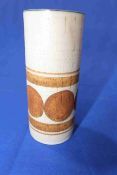 Troika cylindrical vase, signed, 14cm.