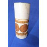 Troika cylindrical vase, signed, 14cm.