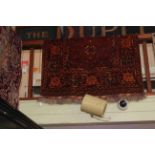 Persian design wool rug, 1.87 by 1.25.