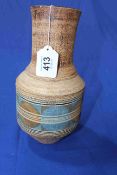 Troika large urn vase, signed, 26cm.
