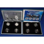 Royal Mint 2003 and 2004 United Kingdom silver proof pattern set with COAs and in presentation