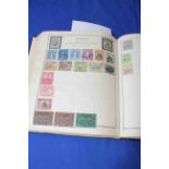 Victorian to QEII stamp album housing pre 1973 UK blocks,