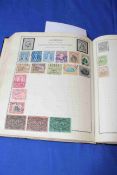 Victorian to QEII stamp album housing pre 1973 UK blocks,