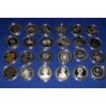 Collection of capsulated silver proof and uncirculated QEII coins including Isle of Man,