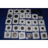 A very nice collection of early silver (George III, George VI, Young Head Victoria, Queen Anne),