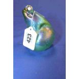 Glassform iridescent glass frog by John Ditchfield, 10cm.