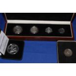 1939 Eire four silver coins in presentation case,