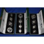 Royal Mint 1997, 1998 and 2001 United Kingdom Britannia silver proof collection in presentation box,