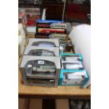 Collection of boxed Corgi Superhaulers, trucks and vans including The Queen's 40th Anniversary vans,