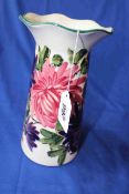 Wemyss Grosvenor vase decorated with carnations, 20.5cm.